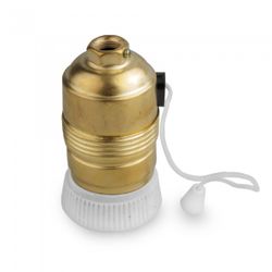 PORTALAMPARAS E-27 CORDON PORCELANA