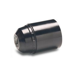 PORTALAMPARAS E-27 LISO NEGRO