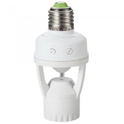 PORTALAMPARAS E27 SENSOR INFRARR.6METROS