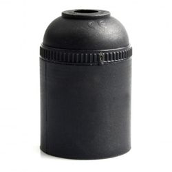 PORTALAMPARAS ONLEX 4A.E-27 LISO NEGRO