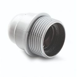 PORTALAMPARAS ROSCADO+TOPE E-27 BLCO.