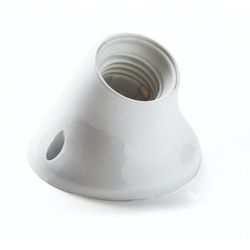 PORTALAMPARAS ZOCALO CURVO E-27
