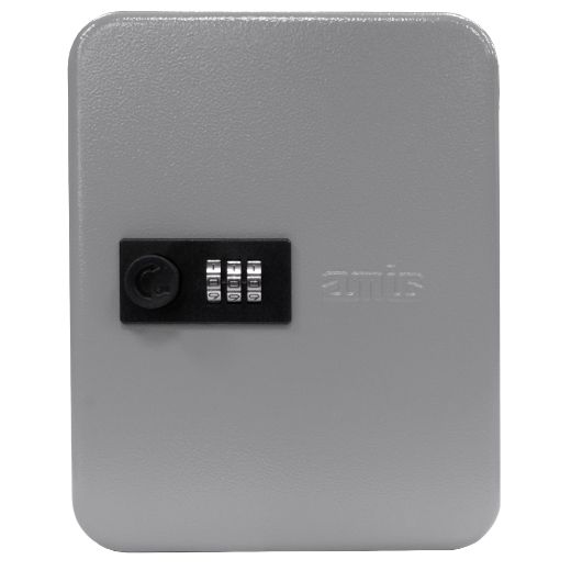 Amig 24824 | porta-llaves 2173 | 200 x 160 x 70 mm | acero | gris