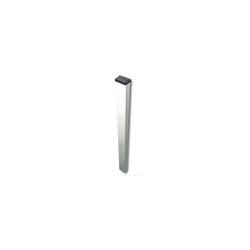 POSTE 60X40X1.5MM 2MTS BLANCO C/PLACA