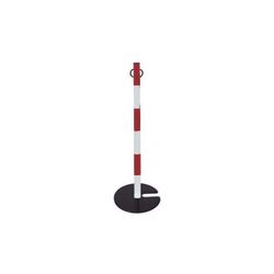 POSTE DE ACERO BEKO100RB - ROJO/BLANCO 1000MM