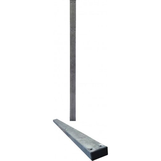 POSTE GALVANIZADO FRIO 80X40X1,5MM DE 3M PERF. ECO.TAPA PLASTICO