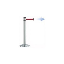 POSTE INOXIDABLE RS4SRRE - D.80 CINTA ROJA 4,3M