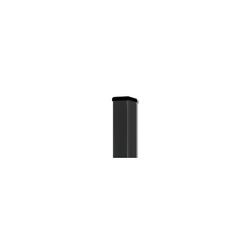 POSTE TUBO RECT. 60x40x1,5MM. LACADO NEGRO RAL 9005  A/2050