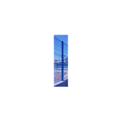 POSTE TUBO RECT. 60x40x1,5MM. LACADO RAL A/1050 MM.C/PLACA