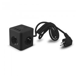 POWERCUBE 10A.3TOMAS+3USBS 1,5MT.NEGRO