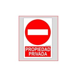 PPR3067 ALUMINIO 0,8 230X340 MM PROPIEDAD PRIVADA