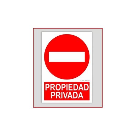 PPR3067 ALUMINIO 0,8 230X340 MM PROPIEDAD PRIVADA