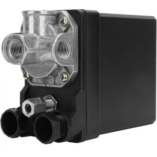 PRESOSTATO ROSCA CON VALVULA DE ARRANQUE 4 VIAS. 2 HP. 8 BAR.