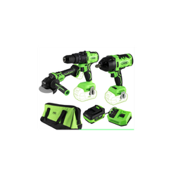 *PROMO ELECTRICA: TALADRO+LLAVE IMPACTO+AMOLADORA+BATERIA+CARGADOR+MOCHILA