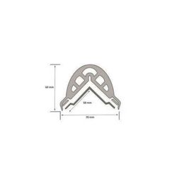 PROTECTOR DE ANGULO RQR114NJ - REDONDO AMARILLO/NEGRO 1140X50X50MM
