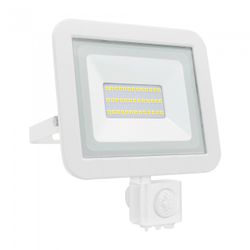 PROYECTOR LED SENSOR PLANO BLANCO 30W.F