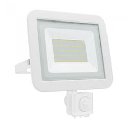 PROYECTOR LED SENSOR PLANO BLANCO 50W.F