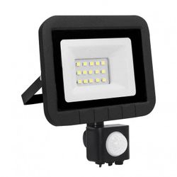 PROYECTOR LED SENSOR PLANO NEGRO 10W.F