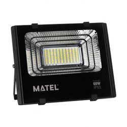 PROYECTOR LED SOLAR NEGRO 60W.FRIA