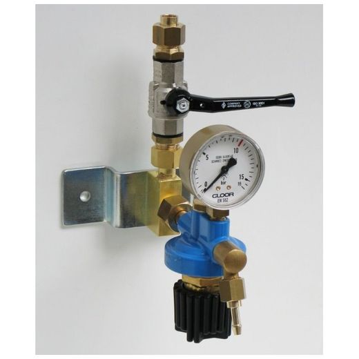 PUESTO CONSUMO SIMPLE OXIGENO CON REGULADOR O2 P.ENTRADA 20BAR P.SALIDA 0-10BAR (5651-O8)