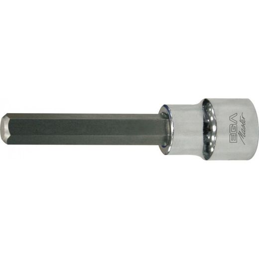 PUNTA ATOR. CON VASO 1/2" HEX. 8MM SERIE LARGA