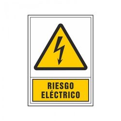 PVC ADHESIVO 125*170MM RIESGO ELECTRICO