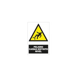 PVC ADHESIVO 125X170MM PELIGRO CAIDAS A DISTINTO NIVEL