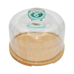 QUESERA MADERA CRISTAL 22X22X23 INALSA