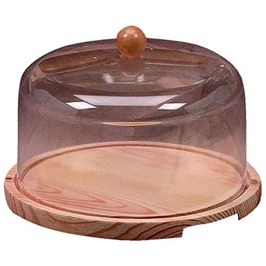 QUESERA MADERA PLASTICO 22X22X23CM INALSA
