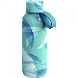 QUOKKA BOTELLA TERMO ACERO INOXIDABLE SOLID CON CORREA BLUE WIND 510 ML
