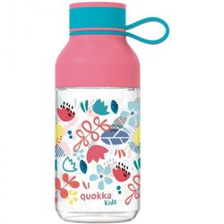 QUOKKA KIDS BOTELLA TIRANTE CON COLGADOR FLOWERS 430 ML