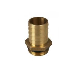 RACOR PORTAMANGUERA LATON ROSCA MACHO 3/4” D.INT. 20
