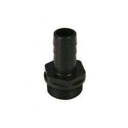 RACOR PORTAMANGUERA TERMOPLASTICO ROSCA MACHO 3/4” D.INT. 20