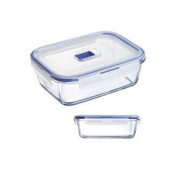 RECIPIENTE CRISTAL RECTANGULAR HERMETICO 122CL.