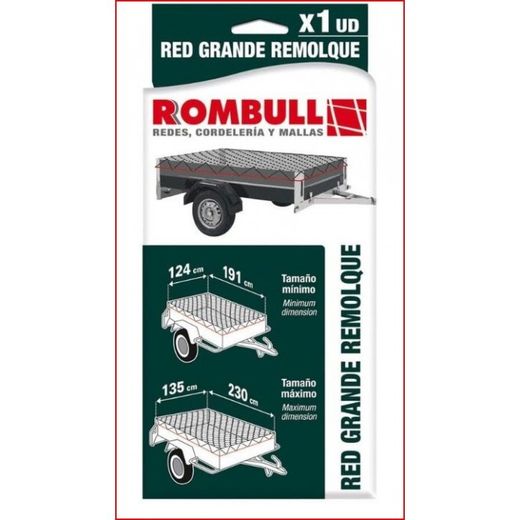 RED ELASTIC. REMOLQUE NEGRA GRANDE