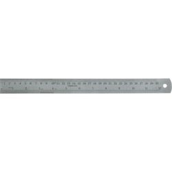 REGLA METRICA Y PULGADAS 150 X 18 X 0,8 INOX