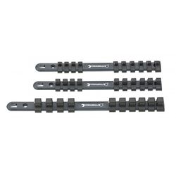 REGLETAS DE CLIPS DE LLAVES DE VASO 1/4 + 3/8 + 1/2 PULGADAS 12916/12917/12918