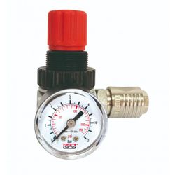 REGULADOR DE PRESION CON MANOMETRO.1/4" HEMBRA.180LT./MIN.
