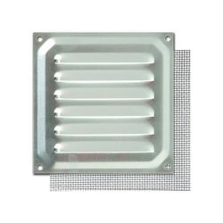 REJILLA 10X10CM CON MOSQUITERA ALUMINIO