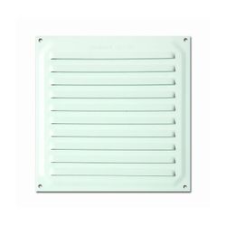 REJILLA 15X15 CM. ADHESIVA / LACADO BLANCO. BLISTER 1 UD.