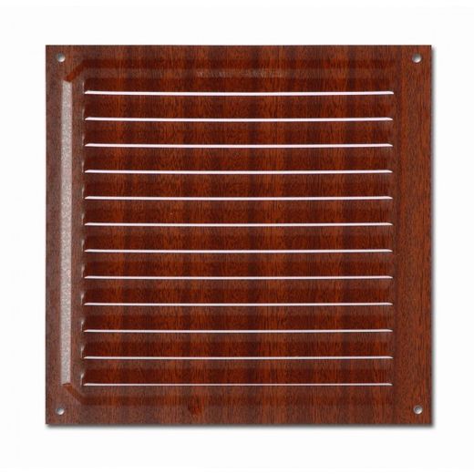 REJILLA 20X20CM MADERA OSCURA