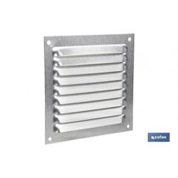 REJILLA DE VENTILACION ALUMINIO 20 X 20 CM