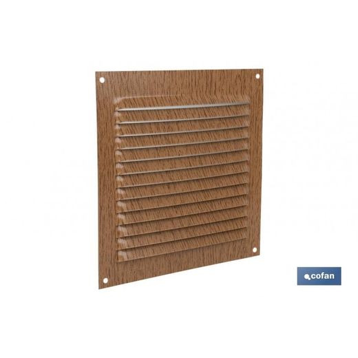 REJILLA DE VENTILACION ALUMINIO MADERA 15 X 15 CM