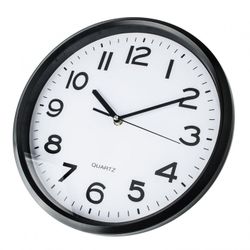 RELOJ KUKEN BLANCO/NEGRO REDONDO 30CM