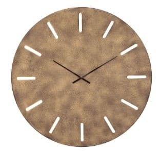 RELOJ PARED METALICO BRONCE 55 CM.