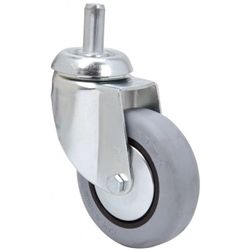 R.GIR.ESPIGA LISA M12X30 33BH60CP-PGIA POLIAMIX-GOMA GRIS EJE LISO