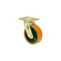 R.GIR.PLACA 10SL150-HUB HIERRO-POLIUR.NARANJA EJE BOLAS