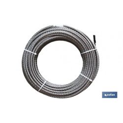 ROLLO CABLE GALVANIZADO 2 6MM.