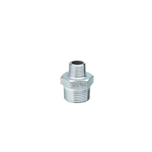 ROSCA DOBLE RED M/M FIGURA 245 3/4"X1/2" INOX AISI 316