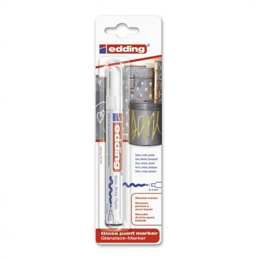 ROTULADOR BLANCO INDUST. ULTRA-RESISTENTE "EDDING 750". SECADO RAPIDO. INDELEBLE